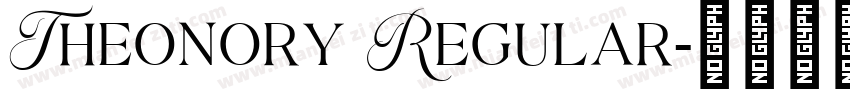 Theonory Regular字体转换